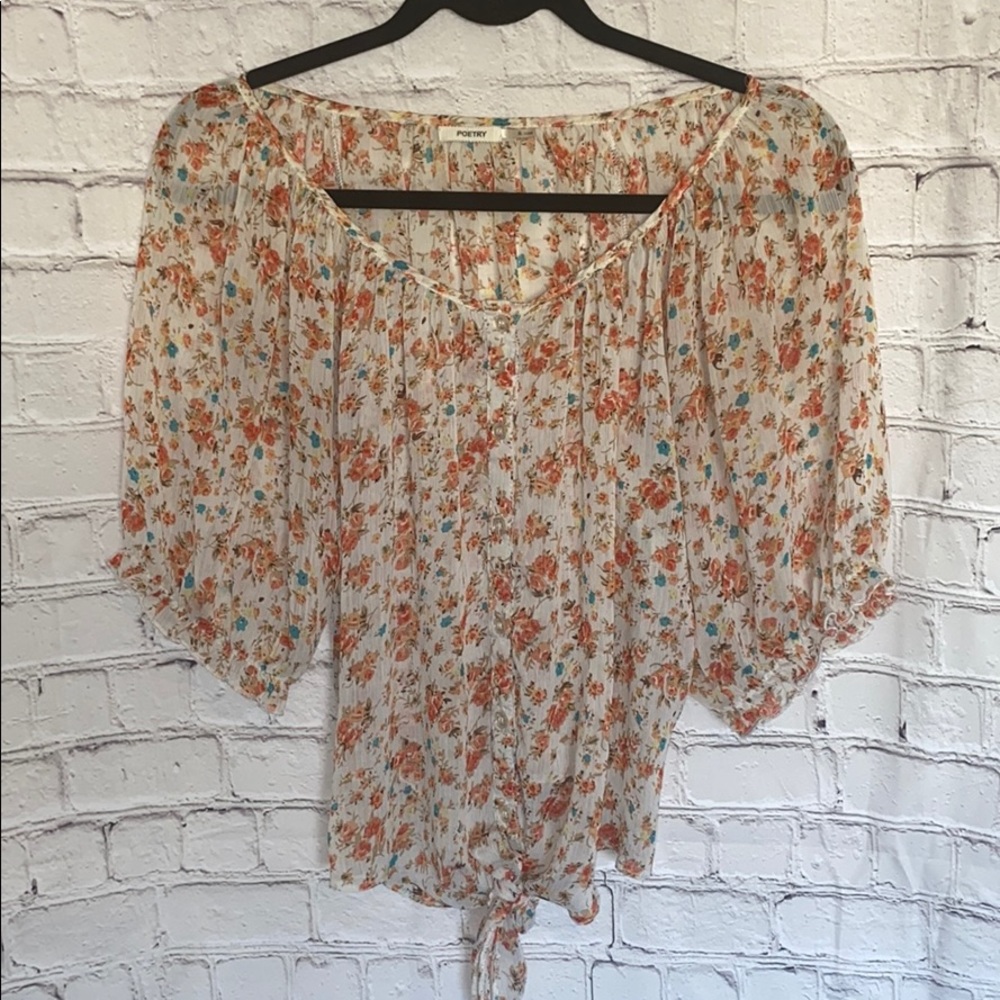 Poetry Tie Top